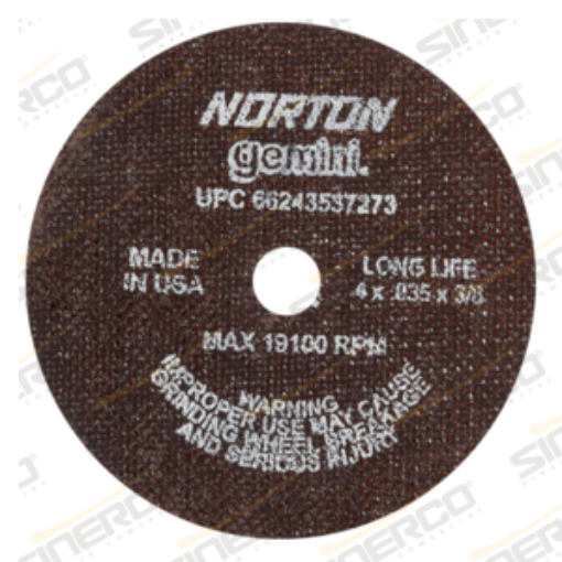 Imagen de DISCO CORTE PEQUE.T01 GEMINI LONG LIFE 4X.035X3/8"