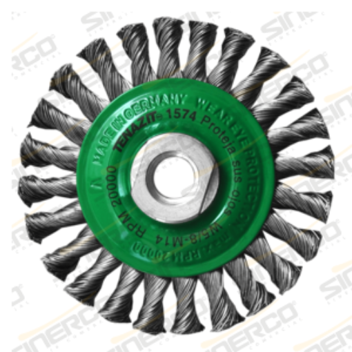 Imagen de 1574 CEPILLO CIRC. ALAMB TRENZ 4X0.020MR 3/8X7/8