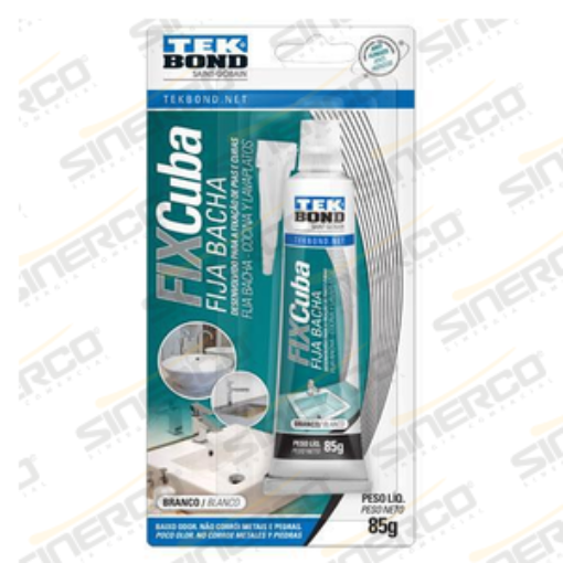 Imagen de SELLADOR FIX CUBA TEKBOND 85G TUBO BLISTER BLANCO