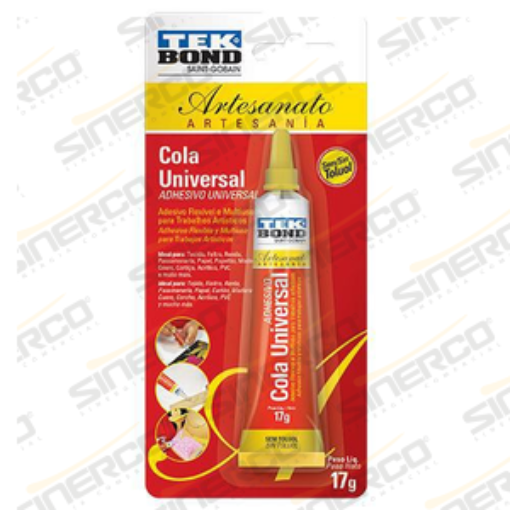 Imagen de COLA HIBRIDA UNIVERSAL  TEKBOND ARTESANIA 17GR BLISTER TRANSPARENTE