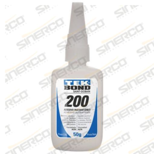 Imagen de ADHESIVO INSTANTÁNEO 200 TEKBOND 50G TUBO APLICADOR A