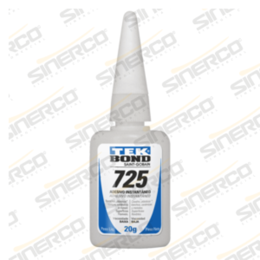 Imagen de ADHESIVO INSTANTÁNEO 725 TEKBOND 20G TUBO APLICADOR BLISTER A