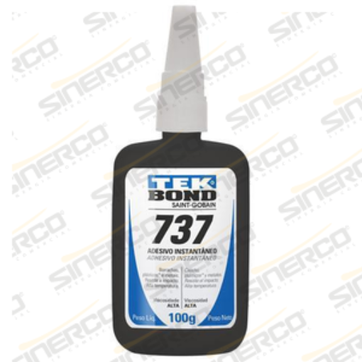 Imagen de ADHESIVO INSTANTÁNEO 737 TEKBOND 100G TUBO APLICADOR CAJA C/10 A NEGRO