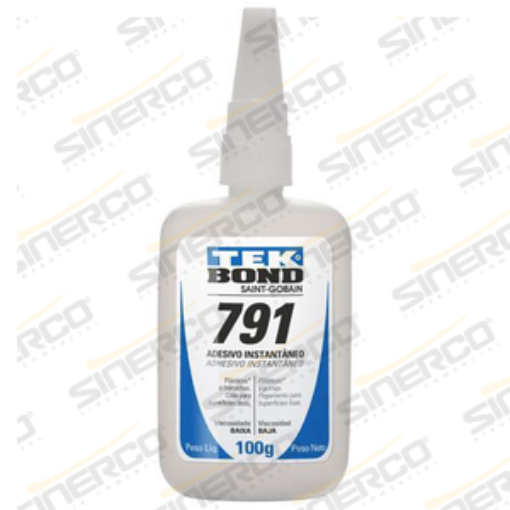 Imagen de ADHESIVO INSTANTÁNEO 791 TEKBOND 100G TUBO APLICADOR CAJA C/10 A