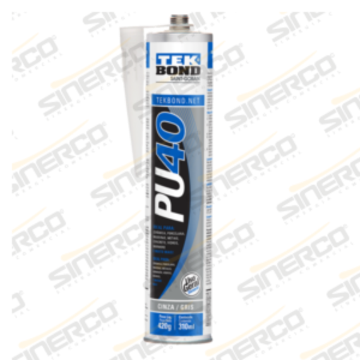 Imagen de SELLADOR POLIURETANO PU40 TEKBOND 310ML CARTUCHO GRIS