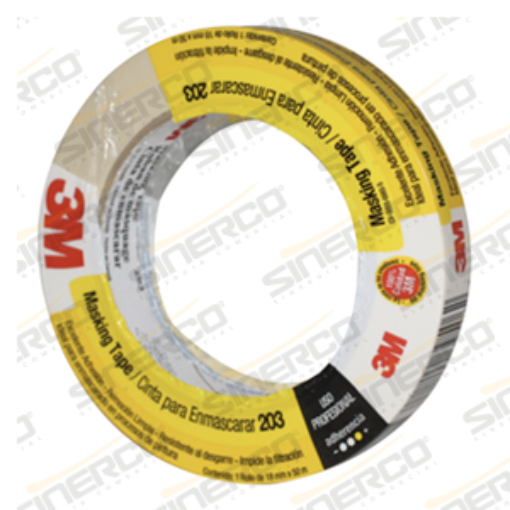 Imagen de 203 MASKING TAPE 0.012 X 50M USO PROFESIONAL