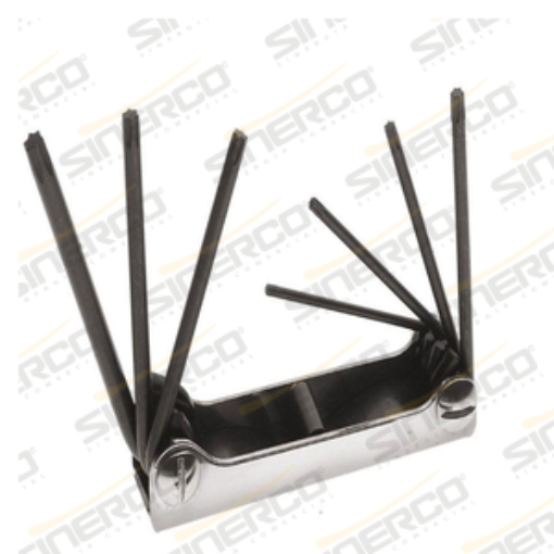 Imagen de JUEGO DE LLAVES PLEGABLES TORX