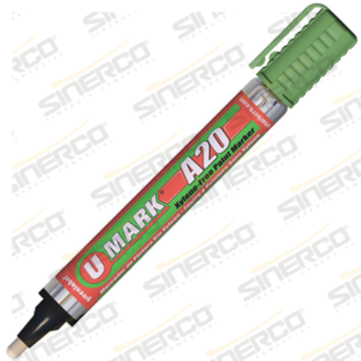 Imagen de MARCADOR PARA METAL A20 U-MARK VERDE CLARO