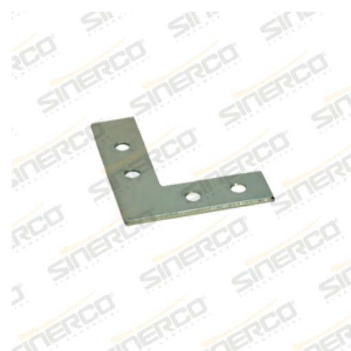 Imagen de ESCUADRA PLANA GALVANIZADA 38MM-1 1/2" CON 24 PZAS