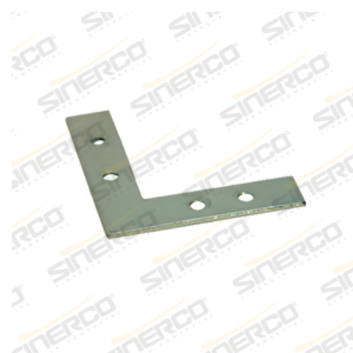 Imagen de ESCUADRA PLANA GALVANIZADA 51MM-2" CON 24 PZAS