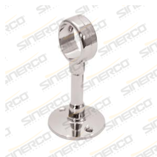 Imagen de SOPORTE CROMADO DE 1" CORTO CENTRAL PAQ. C/25 PZAS