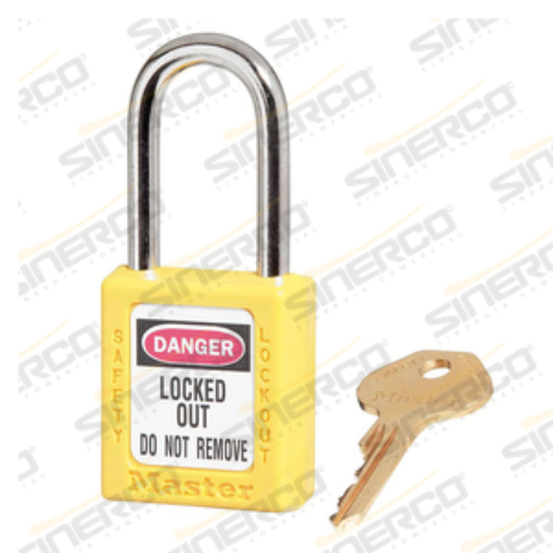 Imagen de CANDADO DE SEGURIDAD MASTER LOCK AMARILLO