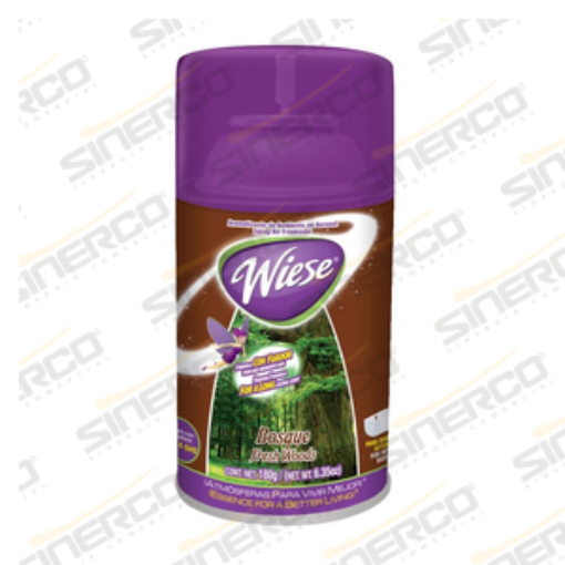Imagen de WIESE   AEROSOL DISPARO CONTROLADO WIESE 180G/ 223ML CODIGO DE BARRAS 7501821505253 AROMA BOSQUE      