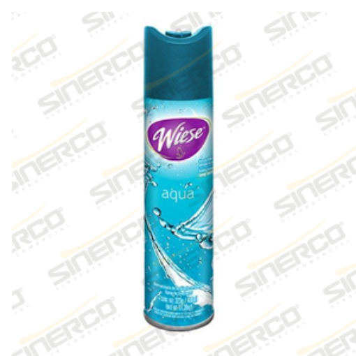 Imagen de WIESE   AROMATIZANTE EN AEROSOL  WIESE 323G / 400ML CODIGO DE BARRAS 7501821511131 AROMA AQUA      