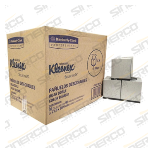 Imagen de PAÑUELOS FACIALES KLEENEX® SELECTION CUBO 90 HJS X 30