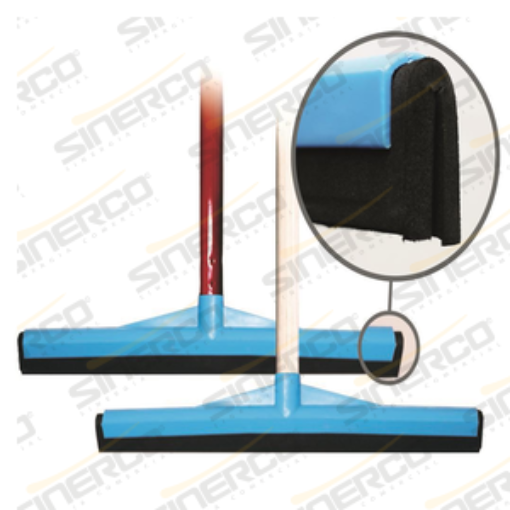 Imagen de JALADOR PARA PISO DE NEOPRENO DOBLE 40CM BASTÓN MADERA