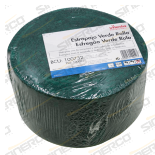 Imagen de VILEDA PRO FIBRAS FIBRA EXTRA ROLLO DE 6 MTS VERDE