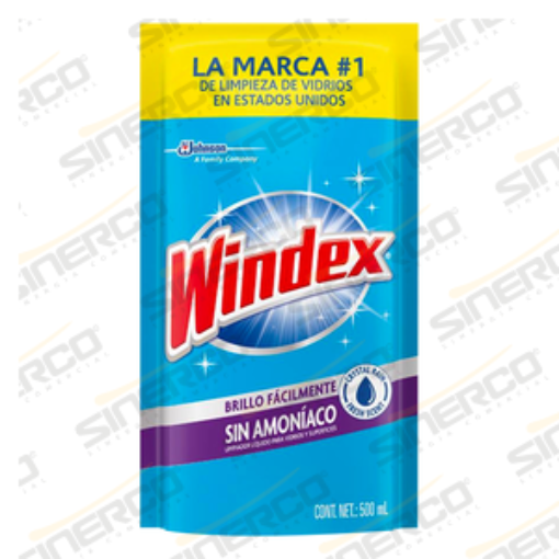 Imagen de WINDEX VIDRIOS SIN AMONIA 500ML DOY PACK