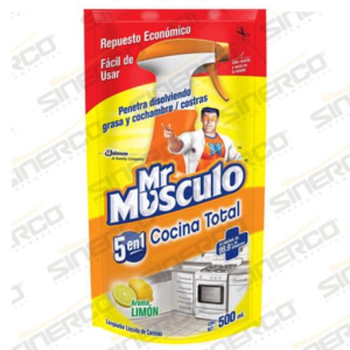 Imagen de MR MUSCULO DESENGRAZANTE DOY PACK 500ML LIMON