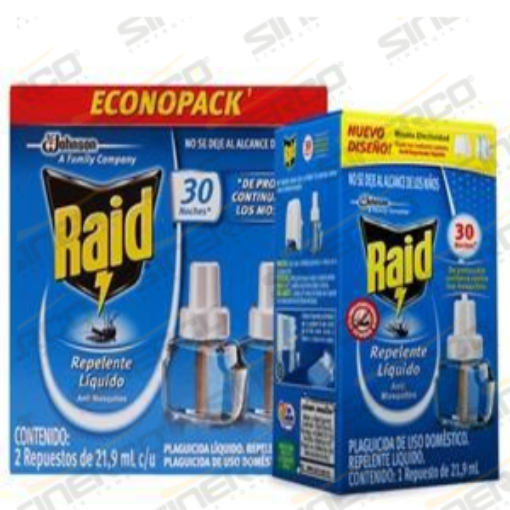 Imagen de REPELENTE LIQUIDO ELECTRICO RAID 21.9ML REP 1PZ