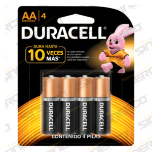 Imagen de PILA ALCALINA DURACELL "AA" C/4