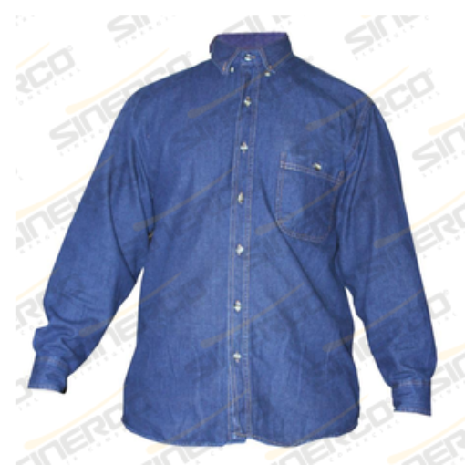 Imagen de CAMISA DE MEZCLILLA AZUL 7OZ. S/REFLEJANTE T MD