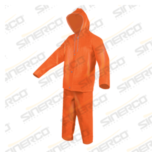 Imagen de CONJUNTO 2PZ IMPERMEABLE ANARANJADA MED