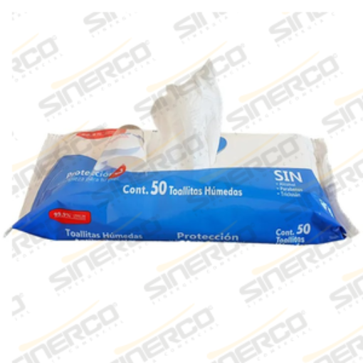 Imagen de KCP 92549 ESCUDO TOALLITA HUMEDA DESINFECTANTE PARA MANOS POUCH 50 PIEZAS CAJA CON 36